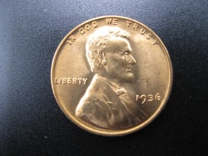 1936 Lincoln Wheat Cent Gem++ BU! - Picture 1 of 2