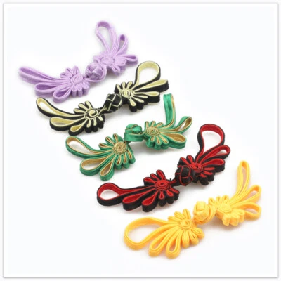 10X Chinese Ethnic Frog Buttons DIY Cheongsam Buttons Clothing Sewing Accessory - Image 1 of 4