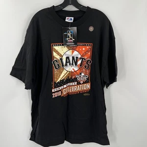 Maglietta San Francisco Giants 2010 World Series NUOVA Majestic XL VINTAGE Tim Lincecum - Foto 1 di 8