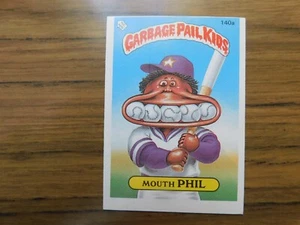 Garbage Pail Kids 3rd Series Topps Gum 1987 #140a Mouth Phil Baseball Different - Bild 1 von 2