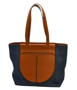 TOD'S Tasche Denim und Leder DENIM INDIGO+BRAUN Navy und Braun - Bild 1 von 8