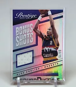 Camiseta Prestige Alex English #16 2014-15 reliquia/75 - usada en el juego - Imagen 1 de 2