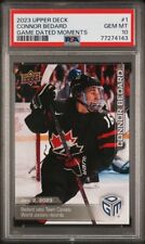 2023 Upper Deck Game Dated Moments Connor Bedard PSA 10 #1 Rookie