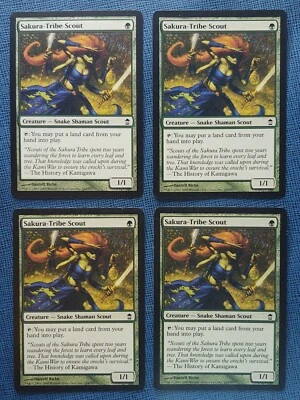 MTG 4x Sakura Tribe Scout x4 LP Saviors of Kamigawa Magic Playset - Image 1 of 2