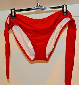 Antonio Melani Traje de baño Pantalones Corbata roja en el lado grande MSRP $49 (L) - Imagen 1 de 6