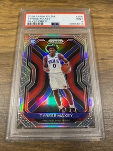  PSA 9 2020-21 Panini Silver Prizm #256 Tyrese Maxey Philadelphia 76ers RC - Bild 1 von 1