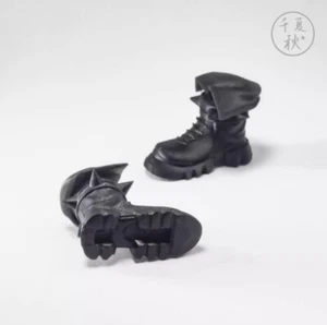 1/12 Scale Fashion Black Shoes Boots Model for 6'' MEGAMI DEVICE - Picture 1 of 4