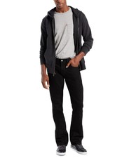 Levi's Men's 527 Mid-Rise Slim Fit Bootcut Leg Denim Jeans, Black, 36W x 30L