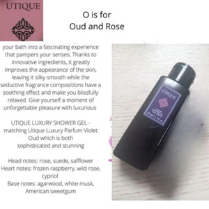 FM UTIQUE LUXURY SHOWER GEL - Oud And Rose 50 ml x 2= 100ml Great Travel Size - Picture 1 of 1