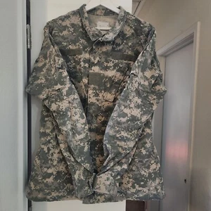 Team Soldier US ARMY OCP COMBAT COAT Shirt Uniform Green Camo Men's Med X-Long - Picture 1 of 5