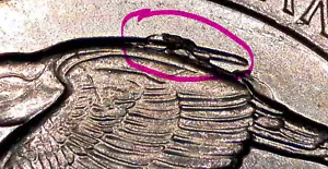 2018 Block Island ATB Quarter – Major Die Chip ERROR on Wing - Send Best Offer!! - Picture 1 of 3