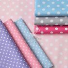 Points de polka 7 mm taches 100 % tissu coton | courtepointe artisanale vêtement rose & Hubble