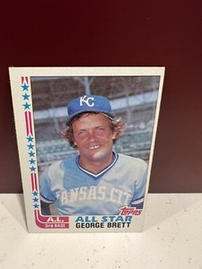 1982 topps GEORGE BRETT ALL STAR NO 549 KANSAS CITY ROYALS