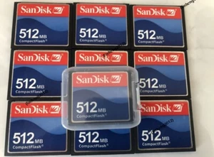 10PCS 512MB Sandisk Compact Flash Card 512MB CF Speicherkarte SDCFB/SDCFJ - Bild 1 von 1