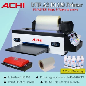 A3 R1390 DTF Transfer Printer Direct to Film T-shirt Printing Heater INK Oven AU - Picture 1 of 24
