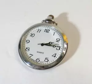 Vintage Military Style Pocket Watch New Battery - Picture 1 of 5