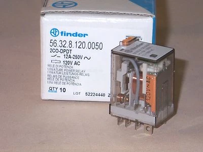 Finder Relay 56.32.8.120.0050 Ind. plug-in relay 120VAC (NIB) - Image 1 of 3