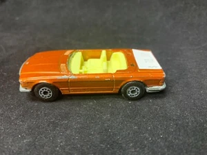 Matchbox Superfast 1973 No.6 Orange Mercedes 350SL (Missing Windshield and Top) - Picture 1 of 5