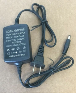 ITE SDK-0608 AC/DC ADAPTER POWER SUPPLY 240VAC TO 12VDC 1000mA - Picture 1 of 4