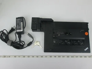 Genuine Lenovo ThinkPad Mini Dock Series 3 w/ USB 3.0 w/ Power Cord & Keys SKU A - Picture 1 of 10