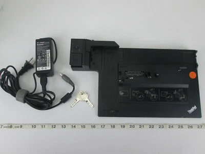 Original Lenovo ThinkPad Mini Dock Serie 3 con USB 3.0 con cable de alimentación y teclas SKU A Foto 1 de 4