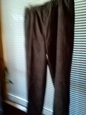 Pantalones para mujer LL Bean talla L beige tejido bolsillos laterales cintura elástica cómodos Foto 1 de 4