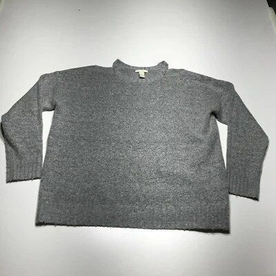 Suéter Forever 21 Mujer Talla L Peeka Boo Hombro Recortes Gris Elástico Foto 1 de 4