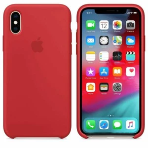 Funda iPhone Xs Max Original de APPLE precintada,Iphone Xs max silicone case red - Imagen 1 de 5