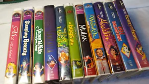 11 Walt Disney VHS collection, 4 Black diamond, Rare Video Cassette tapes, VF - Picture 1 of 12