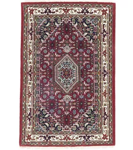 4X6 Fuß Handgefertigt Wolle Blumen Tribal Indo-Bidjar Orientteppich Bauernteppich - Bild 1 von 18