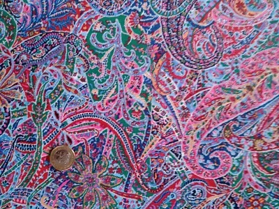 DANA SHARMIN A - PAISLEY -   Liberty Tana Lawn cotton approx 44 x 15 cm - Image 1 of 3