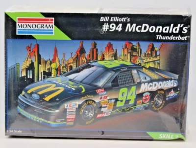 Monogram Bill Elliot #94 McDonald's Thunderbat 1:24 Model Kit #2469 SEALED - Image 1 of 4