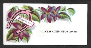 Victorian Era Blank Product Sales Card - New Chromo 10cts for ?? - Late 1800s - Picture 1 of 2