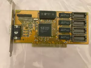 Scheda video GPU testata 4MB S3 ViRGE/DX PCI VGA per DOS e Windows 1997 86c325 - Foto 1 di 3