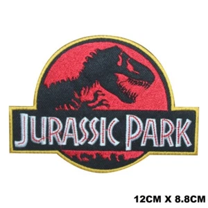 Jurassic Park Movie Logo Embroidered Patch Iron On/Sew On Patch Batch - Picture 1 of 1