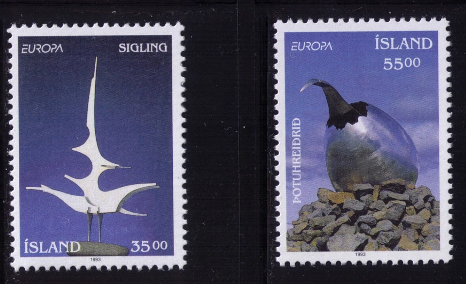 1993 Iceland Europa CEPT MNH Contemporary Art - Image 1 of 1