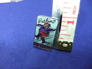 badge butlins holiday camp skegness 1963 member souvenir pass jolly camper badge - Picture 1 of 2