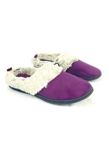 Nine West Aubergine Purple Warm Slip On Shoes Slippers Size XL 11-12 New - Picture 1 of 10
