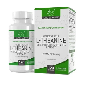 L Teanina de Té Verde | 120 Cápsulas 400mg | Nootrópicos Estrés Relajación - Imagen 1 de 18