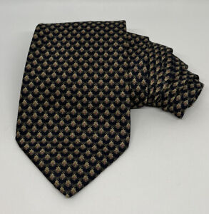 STONEHENGE Handmade 100% Silk Tie Mens Neckwear Geometric Scallop Patterned Tie