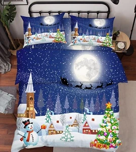 3D Christmas Xmas 713 Bed Pillowcases Quilt Duvet Cover Set Single Queen AU - Bild 1 von 6