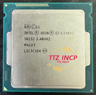 Intel Xeon E3-1240 V3 3.40GHz 4-core 8-thread 8MB LGA1150 CPU processor - Image 1 of 3