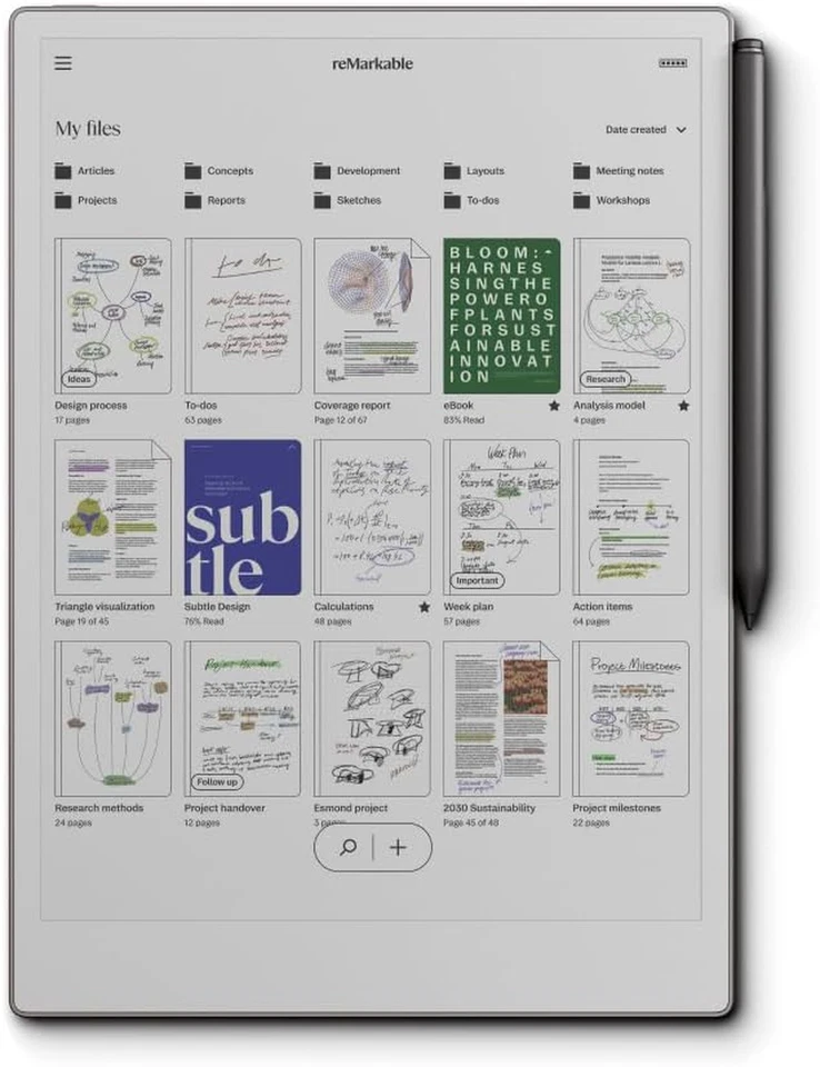 Paper Pro Bundle – Includes 11.8”  Paper Tablet, and Marker plus Pen with Eraser - Image 1 of 4