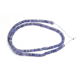Perline di quarzo tanzanite 4 mm, filo 8 pollici fatte a mano perline di tanzanite BMC-2313 - Foto 1 di 4