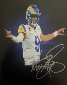 Matthew Stafford LA Rams QB signed 8x10 photo original - Picture 1 of 2