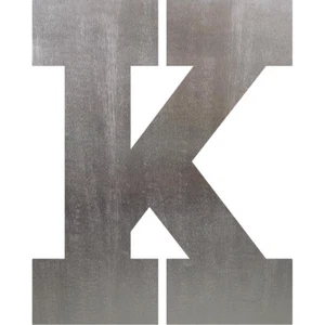 Letter K Steel Cut Out Metal Art Decoration - Picture 1 of 1