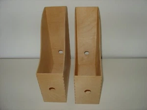 2 x IKEA KNUFF Zeitschriftensammler Stehsammler Stehordner Aufbewahrung, HOLZ ! - Bild 1 von 14