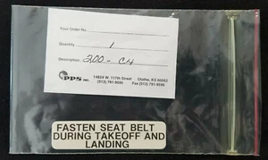 1 each Beechcraft p/n 200C4 Placard, 200-C4 - Bild 1 von 1