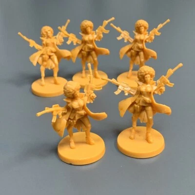 5PCS Andrea Miniatures For Zombicide Survivor Edition Board Game Figures Toy - Image 1 of 4