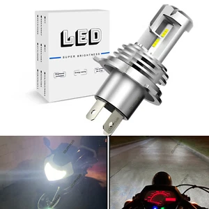 Lampadina faro moto LED H4 9003 HID fascio alto/basso 60 W alta potenza senza ventola - Foto 1 di 13